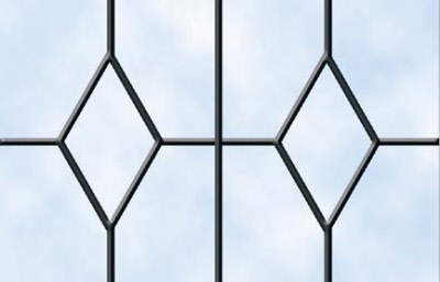 Queen Anne Style Leaded Glass Windows