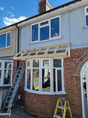 Bay Window with Pitched Roof Fitted on Tixall Road