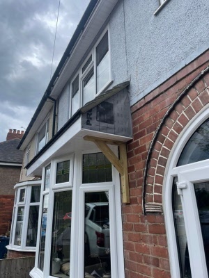 Bay Window with Pitched Roof Fitted on Tixall Road